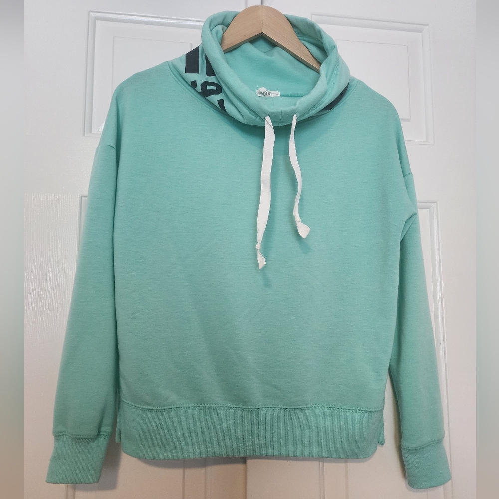 Aeropostale Teal Color Slouchy Neck Women's Pullover Size XS